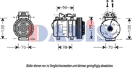 AKS Dasis 850729N - Компресор, кондиціонер autozip.com.ua