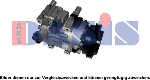 AKS Dasis 851947N - Компресор, кондиціонер autozip.com.ua