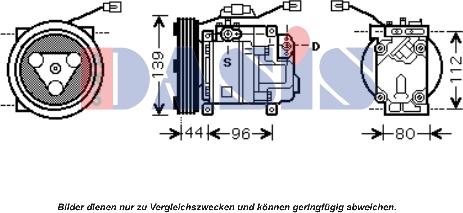 AKS Dasis 851668N - Компресор, кондиціонер autozip.com.ua