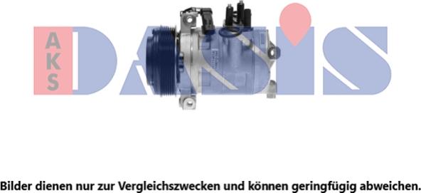 AKS Dasis 851607N - Компресор, кондиціонер autozip.com.ua