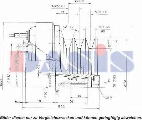 AKS Dasis 851141N - Електромагнітне зчеплення, компресор autozip.com.ua