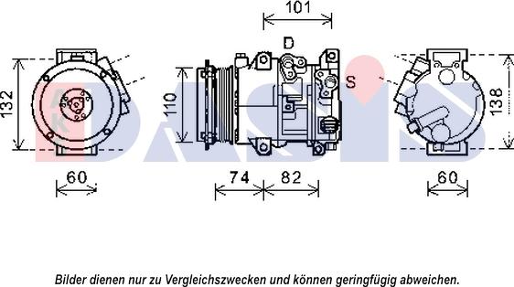 AKS Dasis 852629N - Компресор, кондиціонер autozip.com.ua