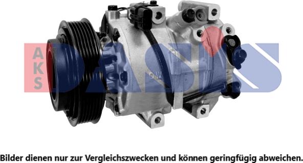 AKS Dasis 852788N - Компресор, кондиціонер autozip.com.ua