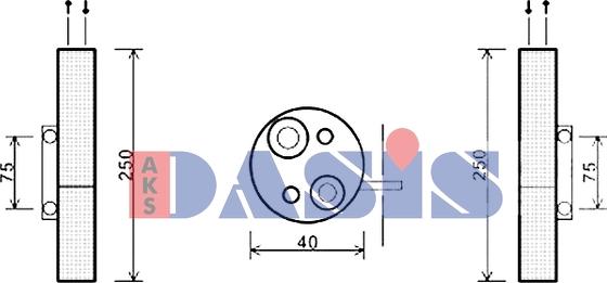 AKS Dasis 800673N - Осушувач, кондиціонер autozip.com.ua