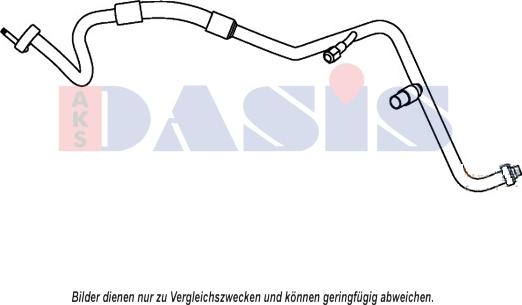 AKS Dasis 885841N - Трубопровід високого / низького тиску, кондиціонер autozip.com.ua
