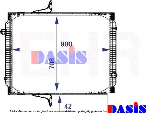 AKS Dasis 390014N - Радіатор, охолодження двигуна autozip.com.ua