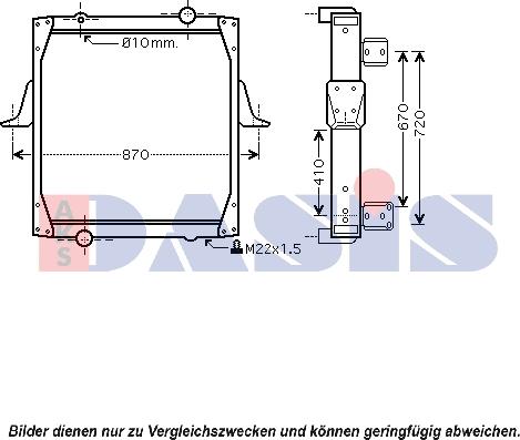 AKS Dasis 390013N - Радіатор, охолодження двигуна autozip.com.ua