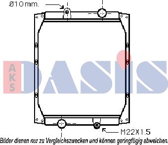 AKS Dasis 390230N - Радіатор, охолодження двигуна autozip.com.ua