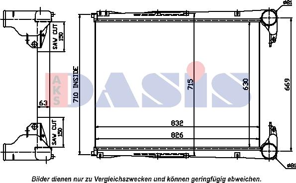 AKS Dasis 397009N - Интеркулер autozip.com.ua