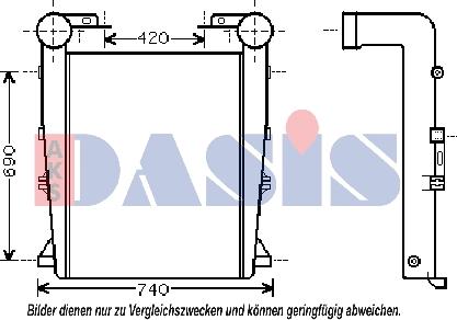 AKS Dasis 397016N - Интеркулер autozip.com.ua