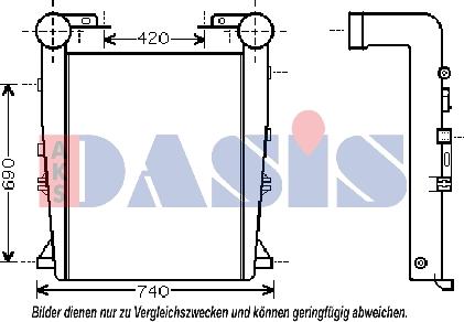 AKS Dasis 397011N - Интеркулер autozip.com.ua