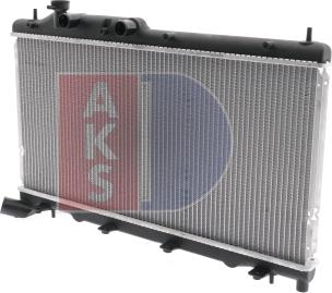 AKS Dasis 350046N - Радіатор, охолодження двигуна autozip.com.ua