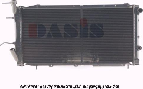 AKS Dasis 350140N - Радіатор, охолодження двигуна autozip.com.ua