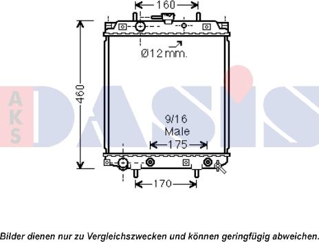 AKS Dasis 360029N - Радіатор, охолодження двигуна autozip.com.ua