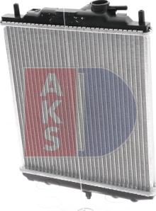 AKS Dasis 360180N - Радіатор, охолодження двигуна autozip.com.ua