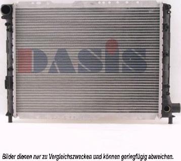 AKS Dasis 300080N - Радіатор, охолодження двигуна autozip.com.ua