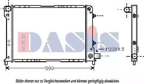 AKS Dasis 300250N - Радіатор, охолодження двигуна autozip.com.ua