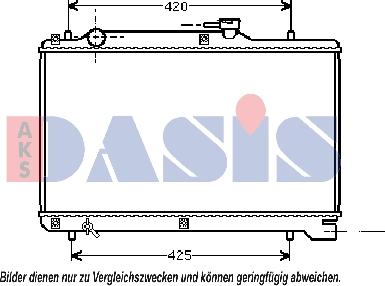 AKS Dasis 320430N - Радіатор, охолодження двигуна autozip.com.ua