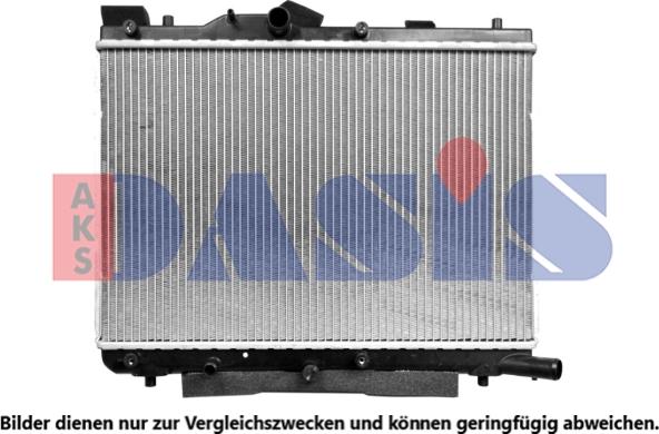 AKS Dasis 320057N - Радіатор, охолодження двигуна autozip.com.ua