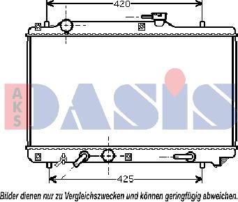 AKS Dasis 320004N - Радіатор, охолодження двигуна autozip.com.ua