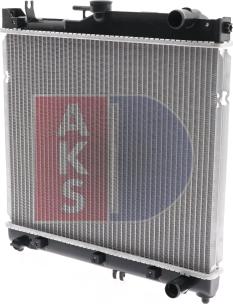 AKS Dasis 320005N - Радіатор, охолодження двигуна autozip.com.ua