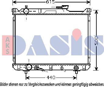 AKS Dasis 320023N - Радіатор, охолодження двигуна autozip.com.ua