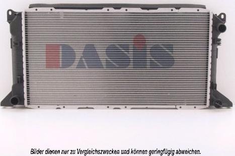 AKS Dasis 250240N - Радіатор, охолодження двигуна autozip.com.ua