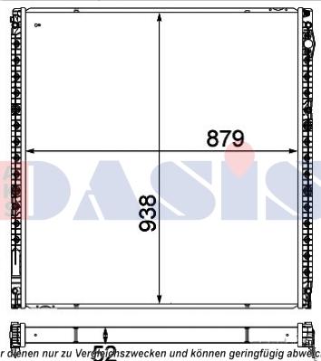 AKS Dasis 260035N - Низькотемпературний охолоджувач, інтеркулер autozip.com.ua