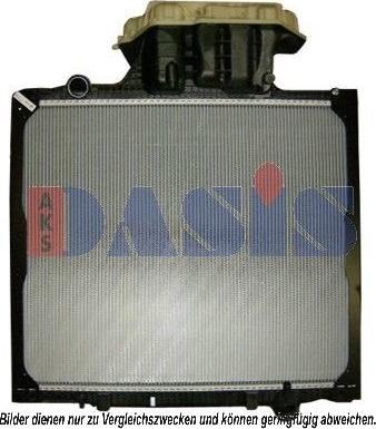 AKS Dasis 261900N - Радіатор, охолодження двигуна autozip.com.ua