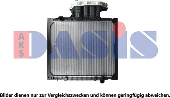 AKS Dasis 261900X - Радіатор, охолодження двигуна autozip.com.ua