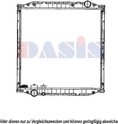 AKS Dasis 261002N - Радіатор, охолодження двигуна autozip.com.ua