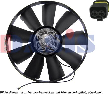 AKS Dasis 268039N - Вентилятор, охолодження двигуна autozip.com.ua