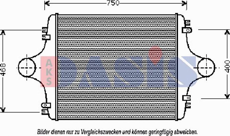 AKS Dasis 267220T - Интеркулер autozip.com.ua