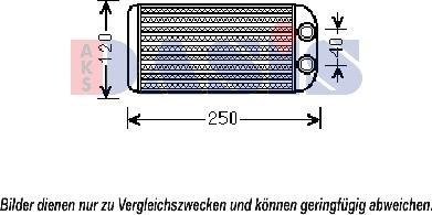 AKS Dasis 219004N - Теплообмінник, опалення салону autozip.com.ua