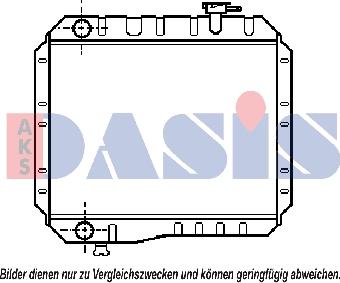 AKS Dasis 210570N - Радіатор, охолодження двигуна autozip.com.ua