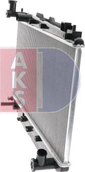 AKS Dasis 210049N - Радіатор, охолодження двигуна autozip.com.ua