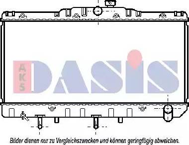 AKS Dasis 210026N - Радіатор, охолодження двигуна autozip.com.ua