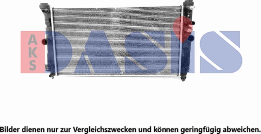 AKS Dasis 210076N - Радіатор, охолодження двигуна autozip.com.ua