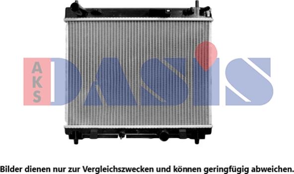 AKS Dasis 210185N - Радіатор, охолодження двигуна autozip.com.ua