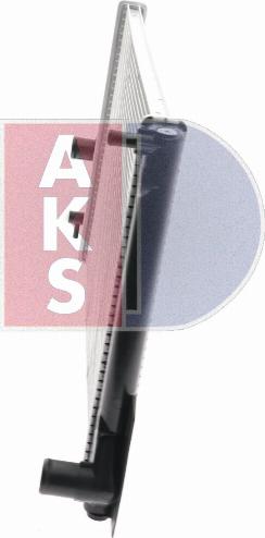 AKS Dasis 210186N - Радіатор, охолодження двигуна autozip.com.ua