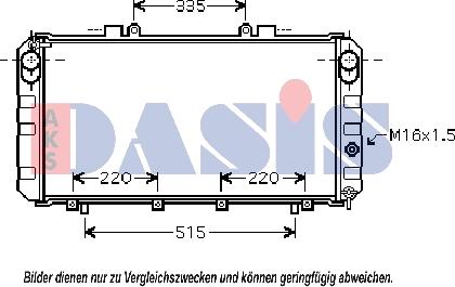 AKS Dasis 210181N - Радіатор, охолодження двигуна autozip.com.ua