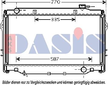 AKS Dasis 210179N - Радіатор, охолодження двигуна autozip.com.ua