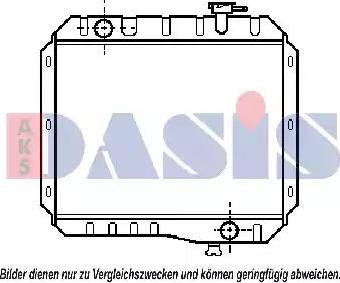 AKS Dasis 210800N - Радіатор, охолодження двигуна autozip.com.ua