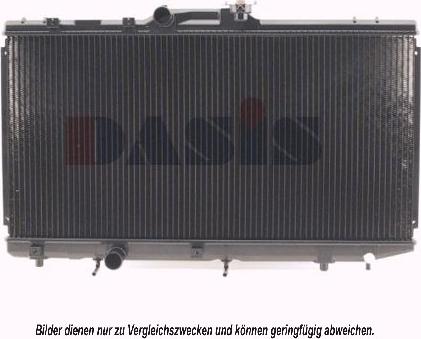 AKS Dasis 210380N - Радіатор, охолодження двигуна autozip.com.ua