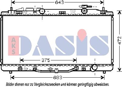 AKS Dasis 210209N - Радіатор, охолодження двигуна autozip.com.ua