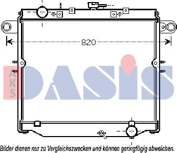 AKS Dasis 210216N - Радіатор, охолодження двигуна autozip.com.ua