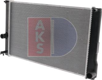 AKS Dasis 210238N - Радіатор, охолодження двигуна autozip.com.ua