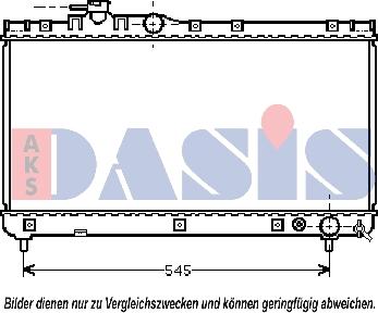 AKS Dasis 211690N - Радіатор, охолодження двигуна autozip.com.ua