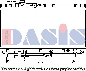 AKS Dasis 211730N - Радіатор, охолодження двигуна autozip.com.ua