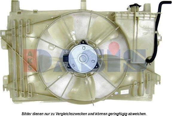 AKS Dasis 218015N - Вентилятор, охолодження двигуна autozip.com.ua